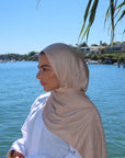 Premium Jersey Hijab - Oat