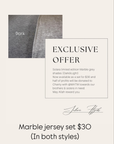 Premium Marble Jersey Set - Light & Dark