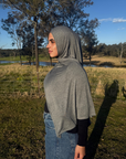 Premium Jersey Hijab - Dark Marble