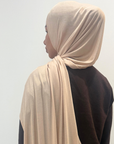 Premium Jersey Hijab - Sand