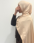 Premium Jersey Hijab - Sand