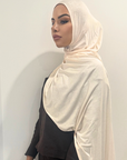 Premium Jersey Hijab - Oat