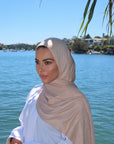 Premium Jersey Hijab - Oat