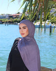 Premium Jersey Hijab - Steel